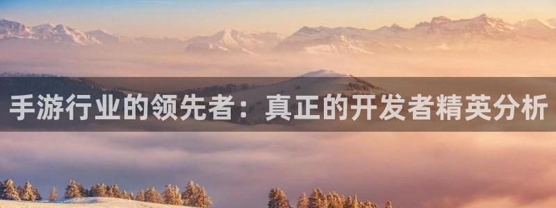 摩根娱乐官网入口：手游行业的领先者：真正的开发者精英分析