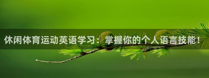 球速体育：休闲体育运动英语学习：掌握你的个人语言技能！